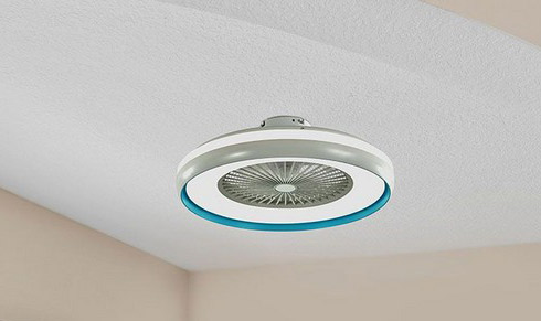 LED Box Fan With Ceiling Light